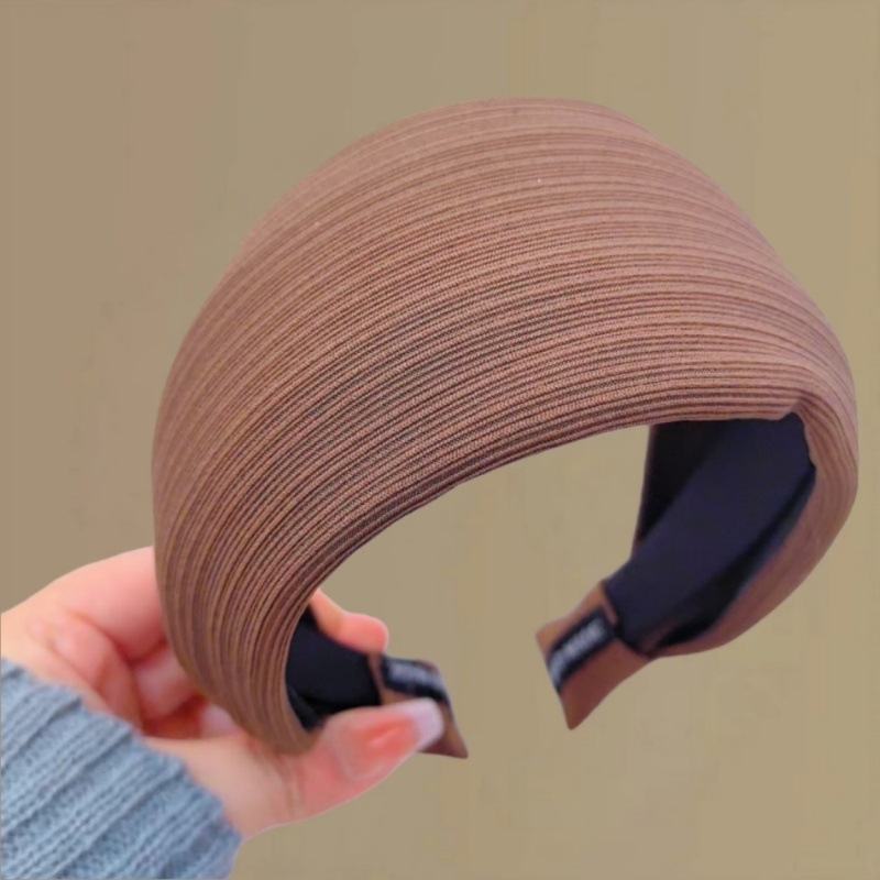 Bandă pentru cap pentru femei — design premium cu margine largă, lucrată manual, stil simplu, iarnă 2025