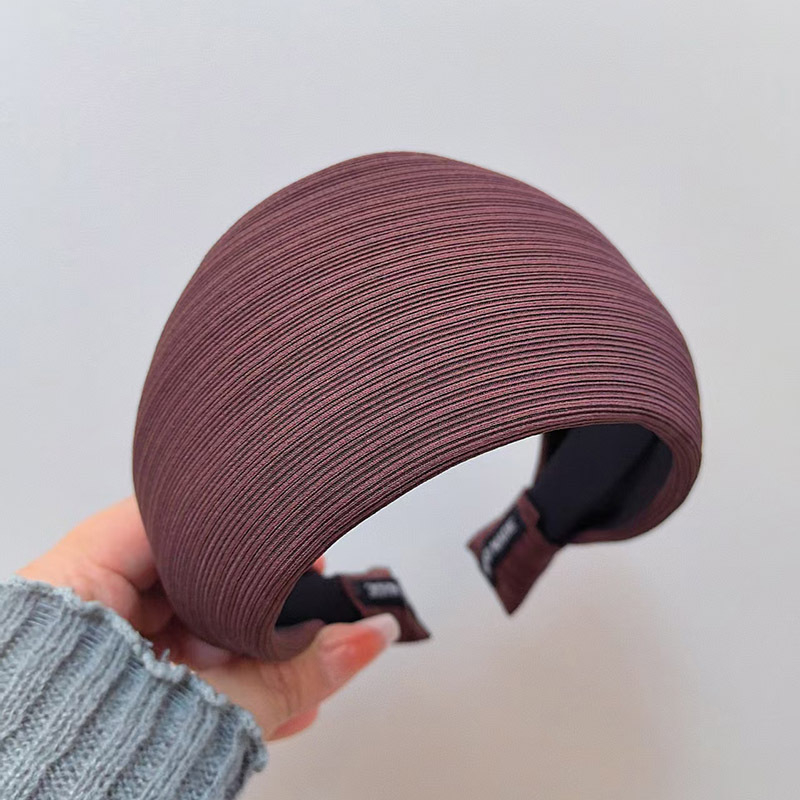 Bandă pentru cap pentru femei — design premium cu margine largă, lucrată manual, stil simplu, iarnă 2025