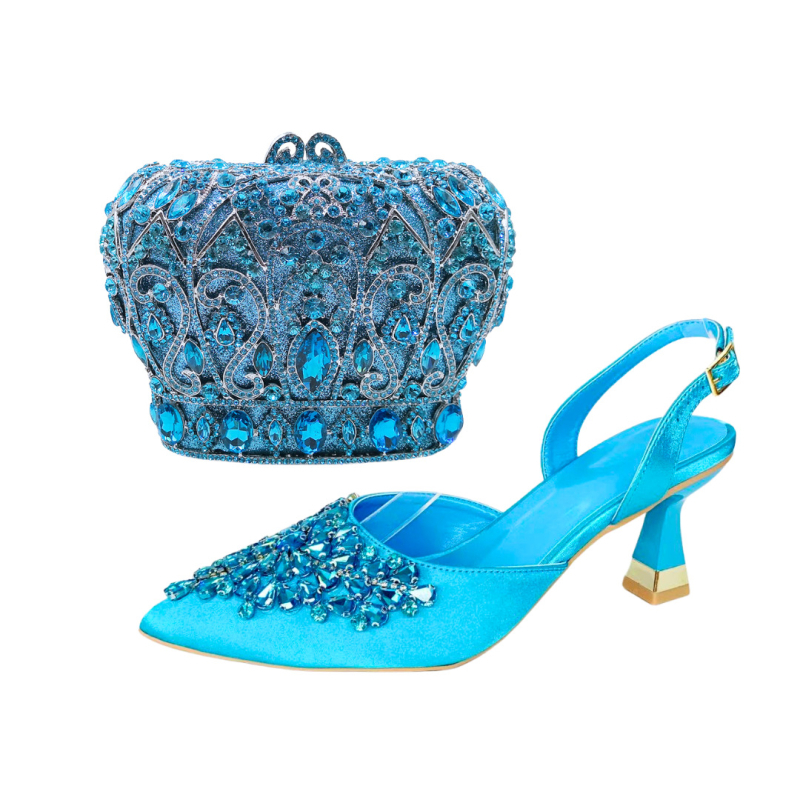 Pantofi de toc înalt cu partea superioară din mătase, vârf ascuțit, toc subțire, talpă din cauciuc, închidere cu șiret pe spate