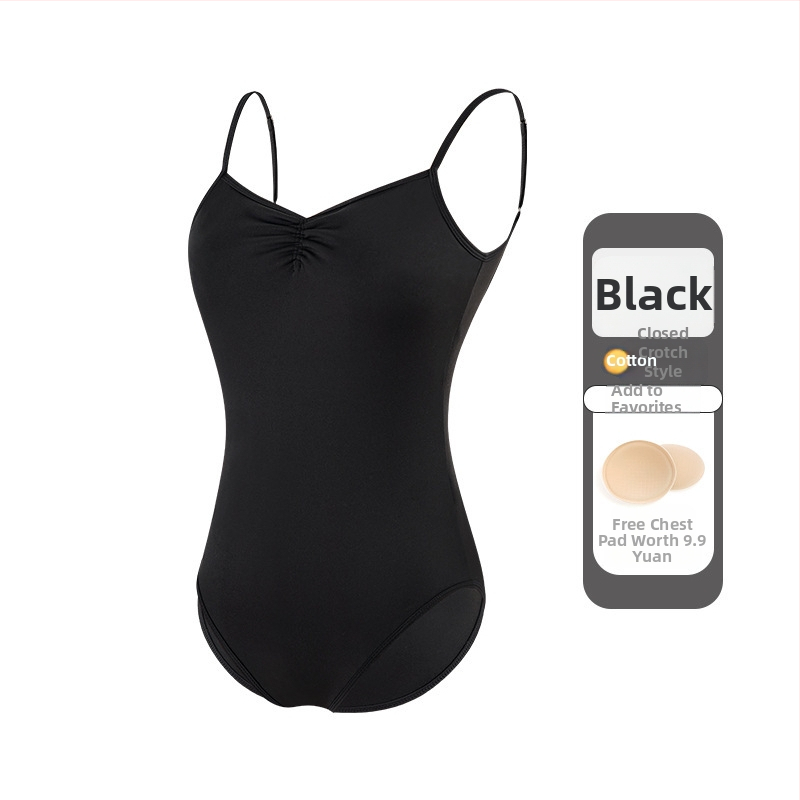 Női balett-leotár vékony pántokkal, egyrészes táncruha, nylon 75% anyag, nylon bélés 80%, felnőtteknek, nyári gyakorlathoz