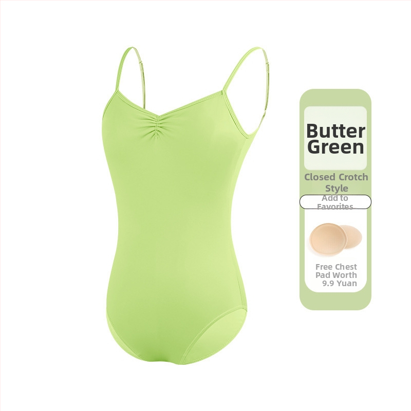 Női balett-leotár vékony pántokkal, egyrészes táncruha, nylon 75% anyag, nylon bélés 80%, felnőtteknek, nyári gyakorlathoz