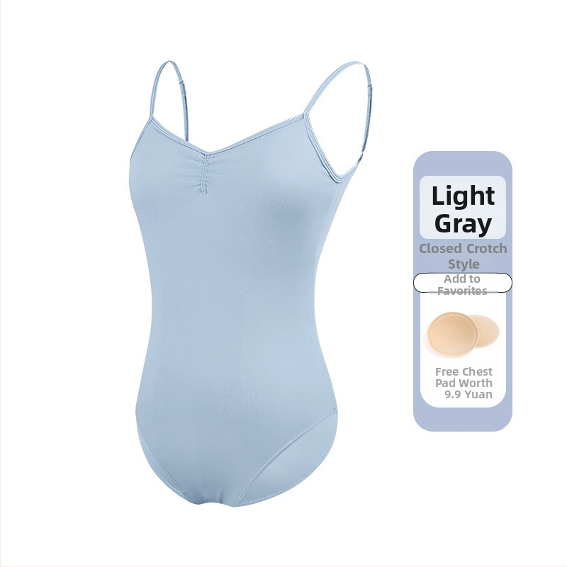 Női balett-leotár vékony pántokkal, egyrészes táncruha, nylon 75% anyag, nylon bélés 80%, felnőtteknek, nyári gyakorlathoz