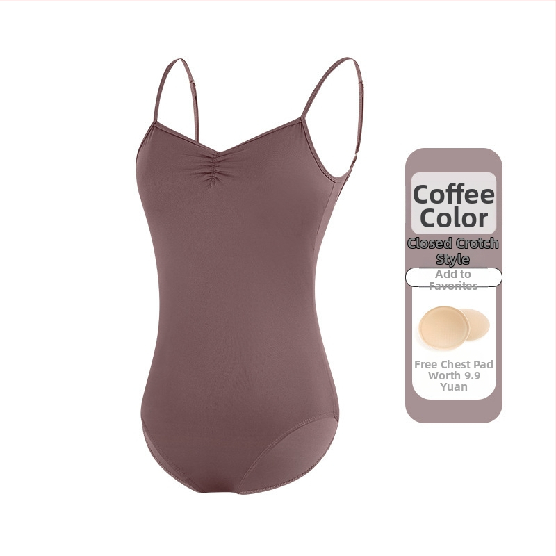 Női balett-leotár vékony pántokkal, egyrészes táncruha, nylon 75% anyag, nylon bélés 80%, felnőtteknek, nyári gyakorlathoz