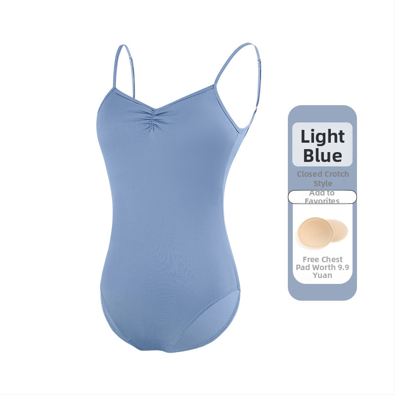 Női balett-leotár vékony pántokkal, egyrészes táncruha, nylon 75% anyag, nylon bélés 80%, felnőtteknek, nyári gyakorlathoz