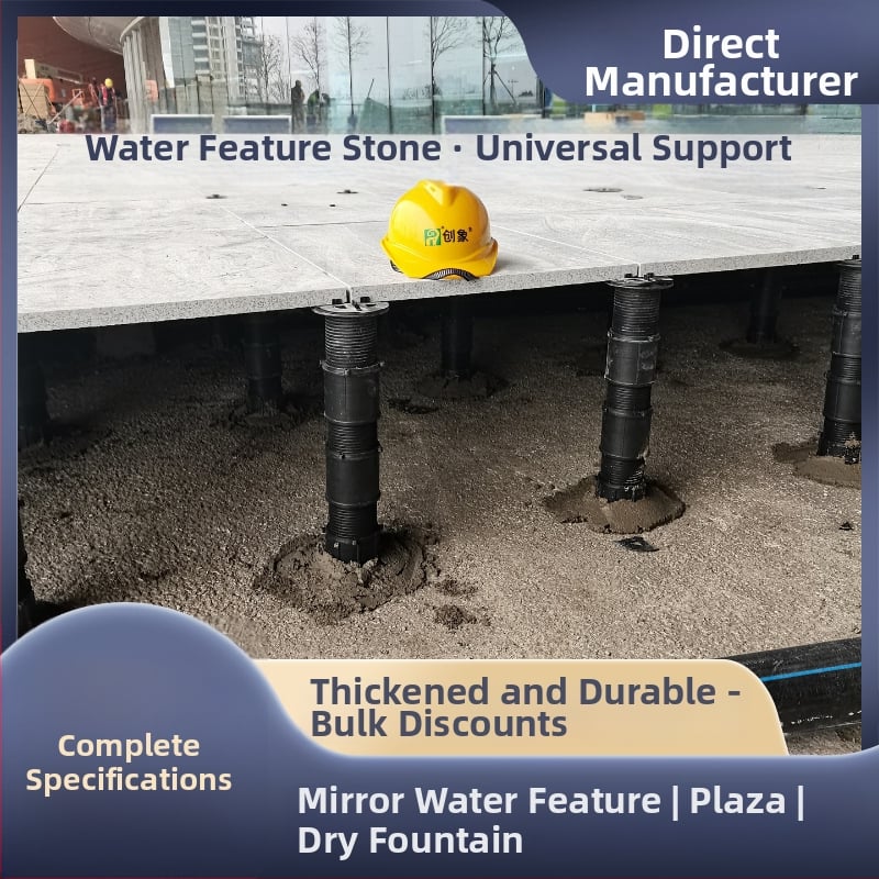 Cadru pentru fântână uscată, reglabil, cu schelet din lemn exterior, pulverizare combinată