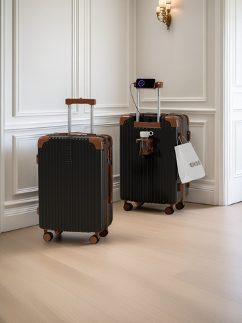 Dvojdielny kufrový set s tichými otočnými kolieskami, ABS materiál, zámok s heslom, veľká kapacita