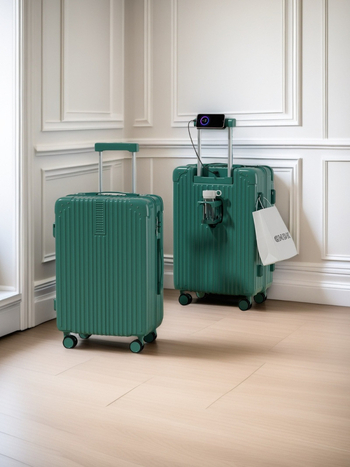 Dvojdielny kufrový set s tichými otočnými kolieskami, ABS materiál, zámok s heslom, veľká kapacita