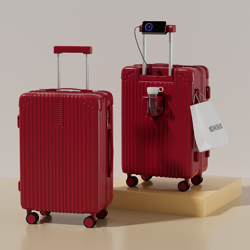 Dvojdielny kufrový set s tichými otočnými kolieskami, ABS materiál, zámok s heslom, veľká kapacita