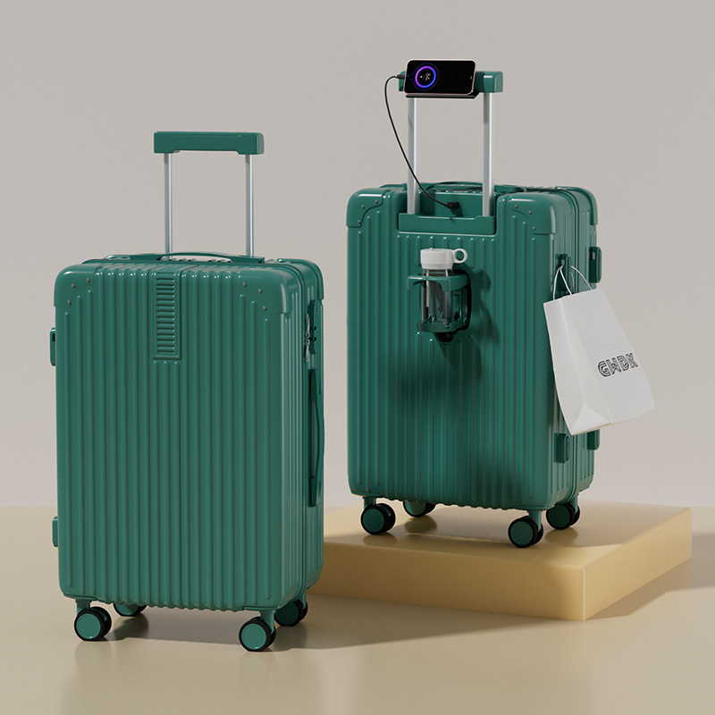 Dvojdielny kufrový set s tichými otočnými kolieskami, ABS materiál, zámok s heslom, veľká kapacita