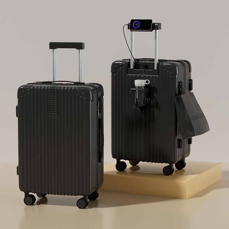 Dvojdielny kufrový set s tichými otočnými kolieskami, ABS materiál, zámok s heslom, veľká kapacita