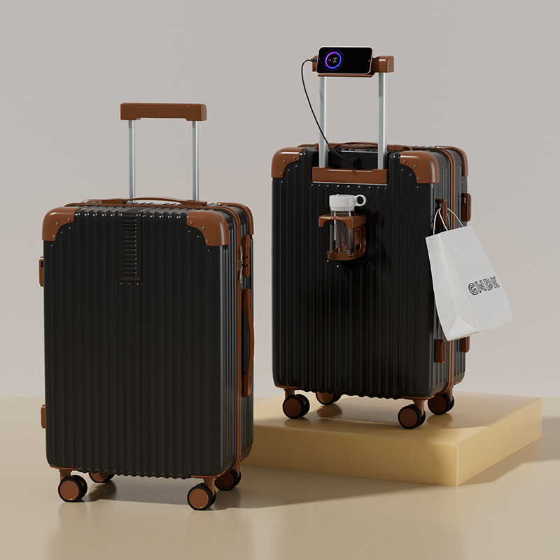 Dvojdielny kufrový set s tichými otočnými kolieskami, ABS materiál, zámok s heslom, veľká kapacita