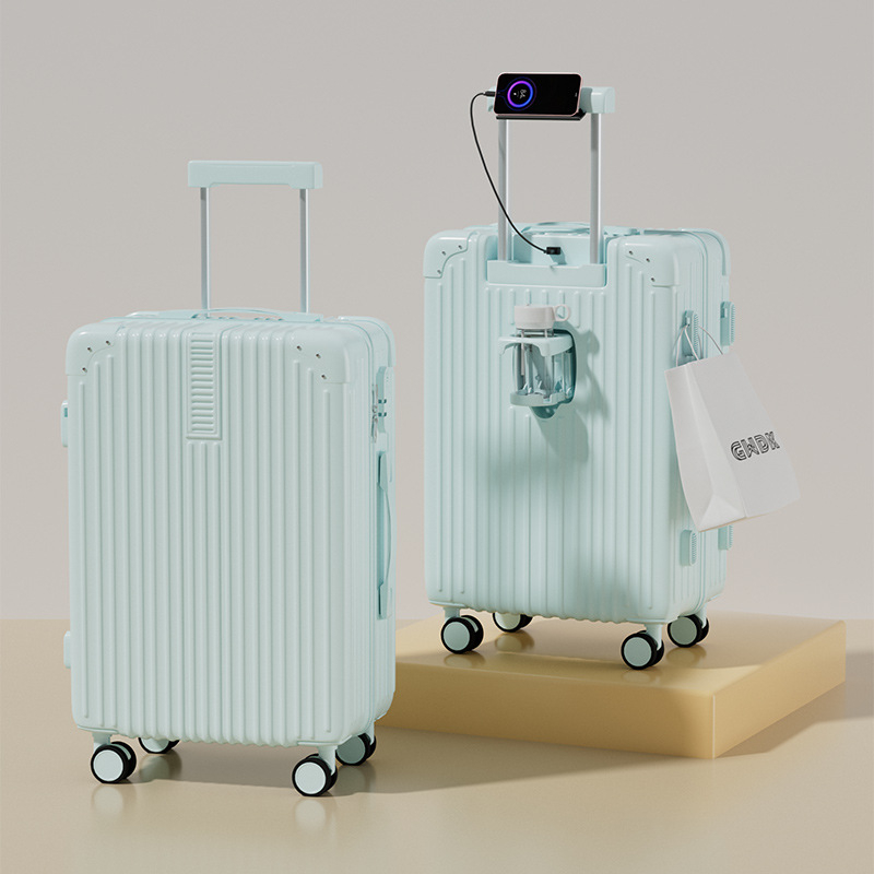 Dvojdielny kufrový set s tichými otočnými kolieskami, ABS materiál, zámok s heslom, veľká kapacita