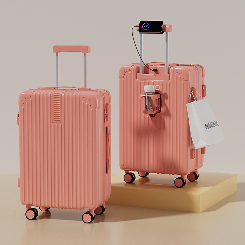 Dvojdielny kufrový set s tichými otočnými kolieskami, ABS materiál, zámok s heslom, veľká kapacita