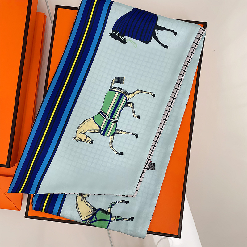 Halloween koponyás dekoratív sál twill selyemből, twill szövés, stílus: punk, niša — márka Jane Eyre Silk Edge