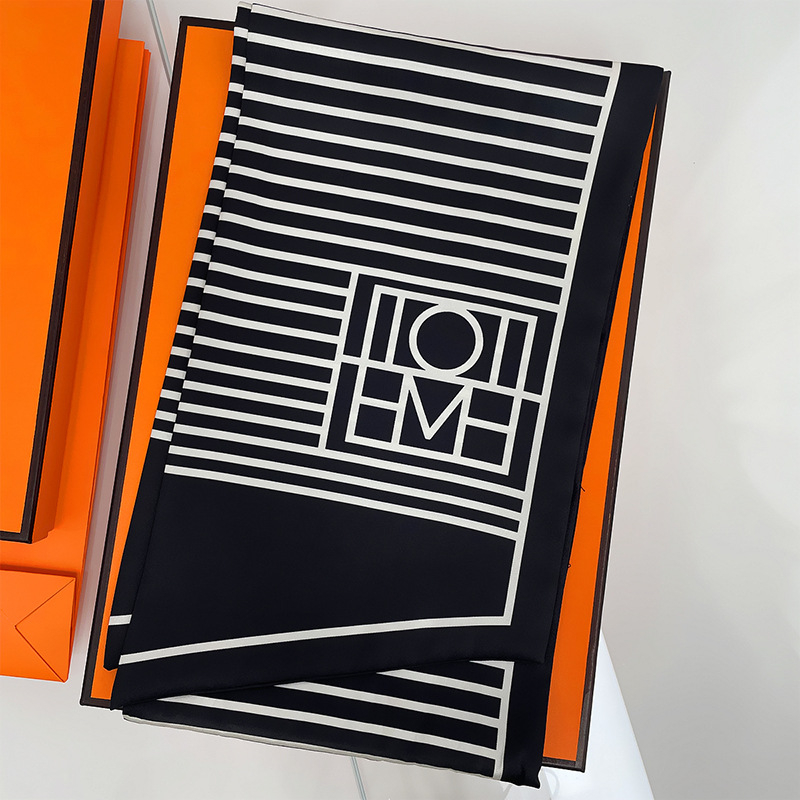 Halloween koponyás dekoratív sál twill selyemből, twill szövés, stílus: punk, niša — márka Jane Eyre Silk Edge