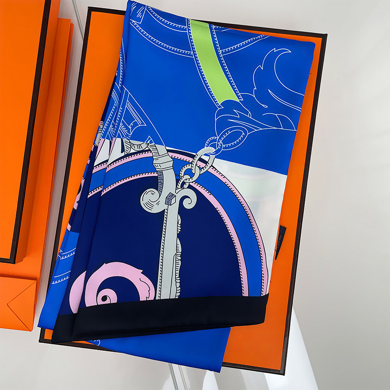 Halloween koponyás dekoratív sál twill selyemből, twill szövés, stílus: punk, niša — márka Jane Eyre Silk Edge