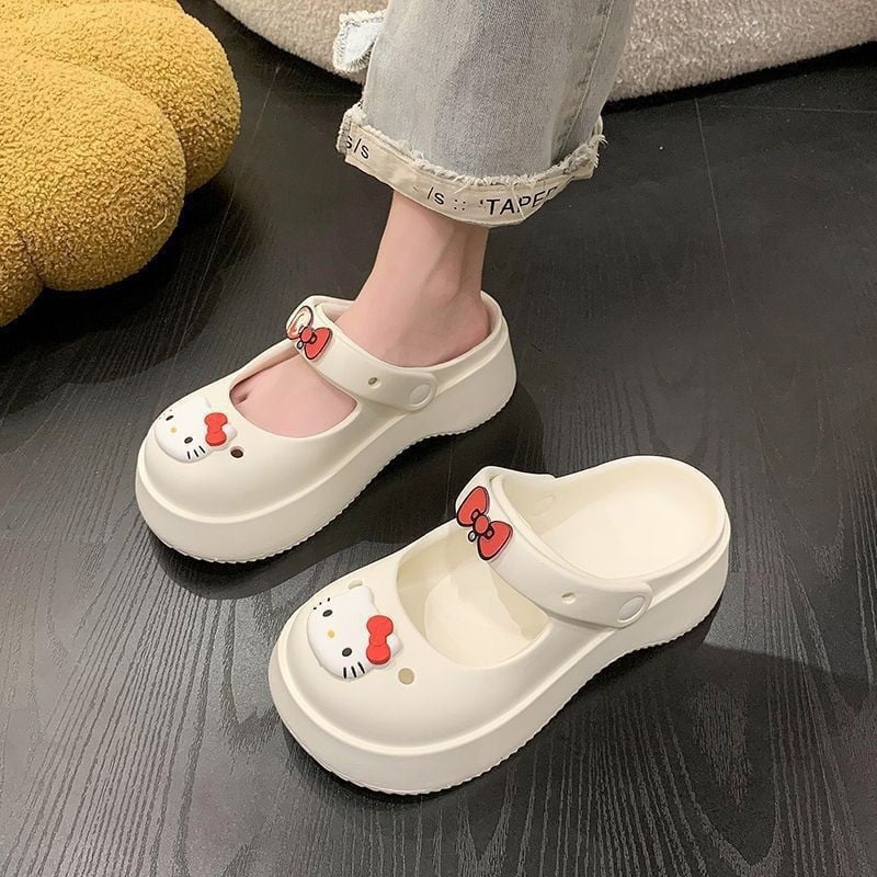 Papuci femei EVA Mary Jane cu deget închis și talpă groasă EVA, grosimea tălpii 1,5–3,5 cm