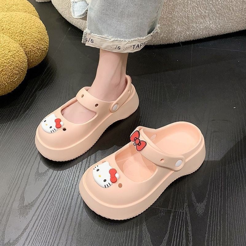 Papuci femei EVA Mary Jane cu deget închis și talpă groasă EVA, grosimea tălpii 1,5–3,5 cm