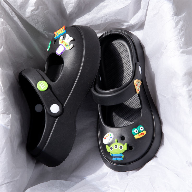 Papuci femei EVA Mary Jane cu deget închis și talpă groasă EVA, grosimea tălpii 1,5–3,5 cm