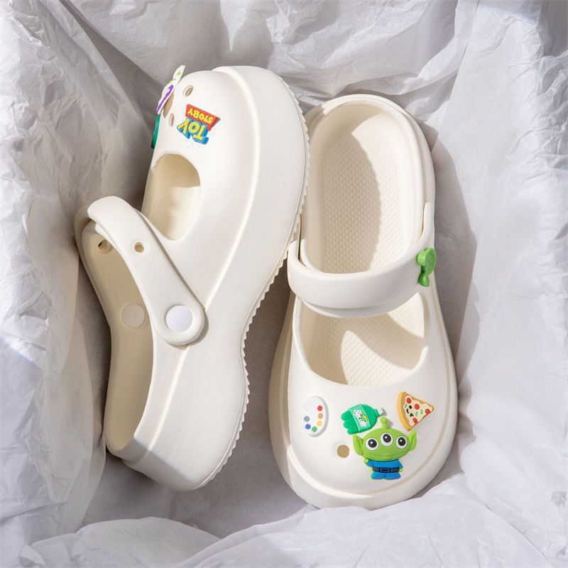 Papuci femei EVA Mary Jane cu deget închis și talpă groasă EVA, grosimea tălpii 1,5–3,5 cm