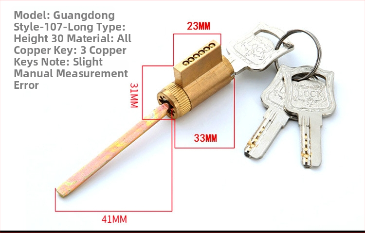 Zárcilinder, különleges formájú elektronikus zár belső ajtókhoz és szállodai ajtókhoz, cinkötvözet