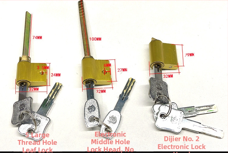 Zárcilinder, különleges formájú elektronikus zár belső ajtókhoz és szállodai ajtókhoz, cinkötvözet