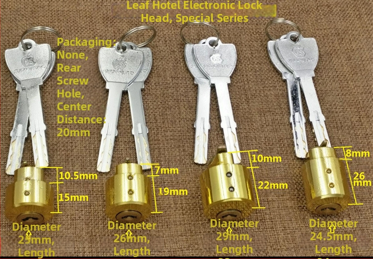 Zárcilinder, különleges formájú elektronikus zár belső ajtókhoz és szállodai ajtókhoz, cinkötvözet