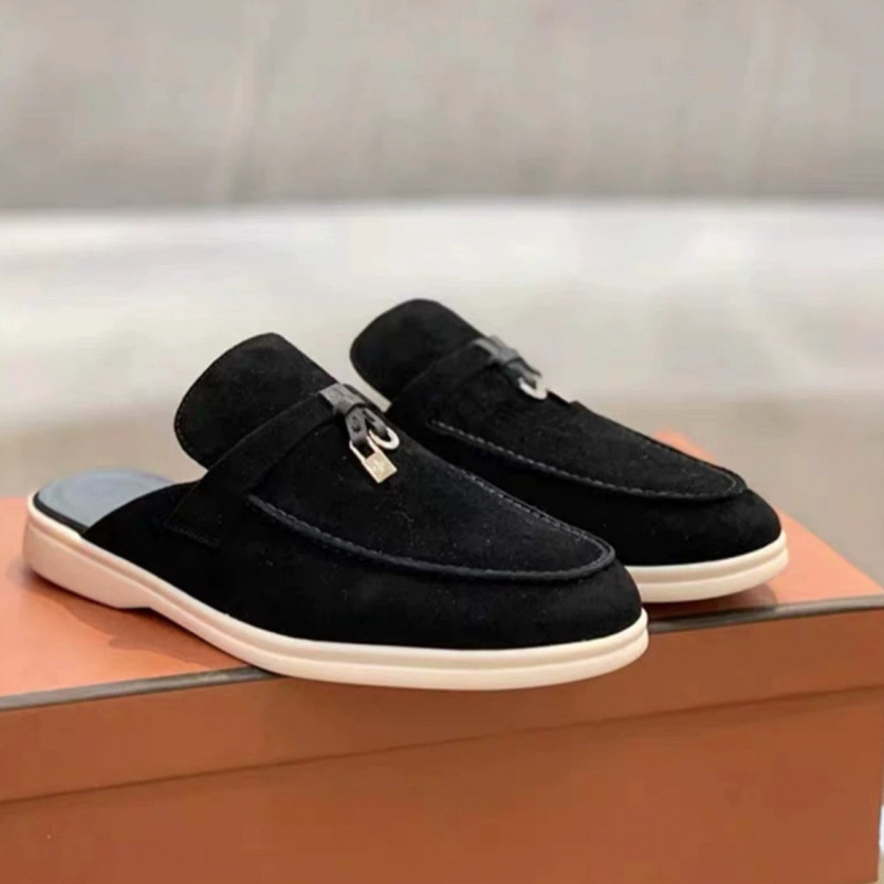 Papuci femei cu platformă, din piele de miel pe partea superioară, talpă din cauciuc, casual pentru zilnic