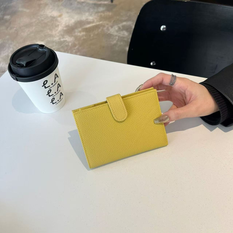 BBYANG Portofel pentru pașaport cu curea pentru gât – Piele naturală, 2 pliuri, Urban Minimalist, Căptușeală poliester-pamuc, Primăvara 2025