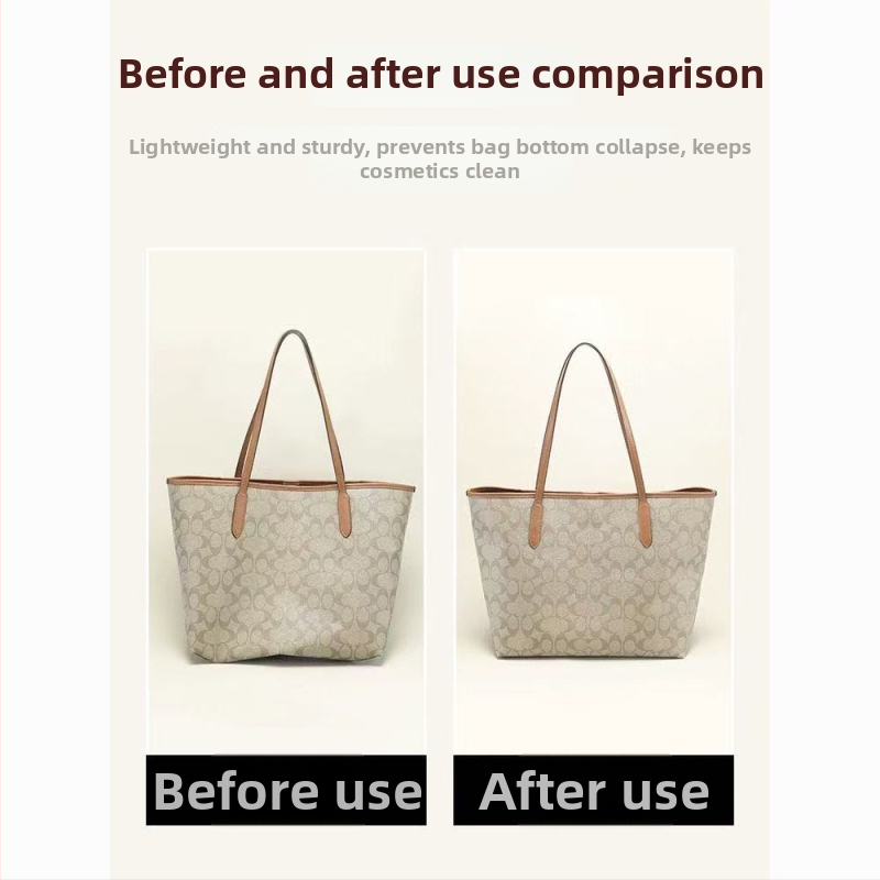 Vnútorný organizér pre tašky Tote – telo z filcu, podšívka z polyesteru, jednofarebný vzor, ultraľahký, proti krádeži, rozšíriteľné uloženie pre domáce použitie