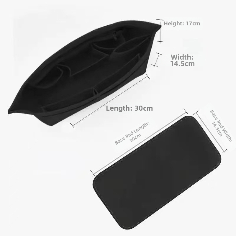 Unutarnji organizator za tote torbe – tijelo od filca, podstava od poliestera, jednobojni uzorak, ultra lagan, otporan na krađu, proširivo skladištenje za kućnu upotrebu