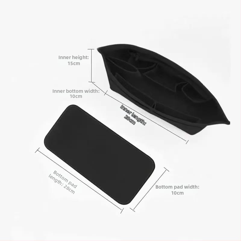 Unutarnji organizator za tote torbe – tijelo od filca, podstava od poliestera, jednobojni uzorak, ultra lagan, otporan na krađu, proširivo skladištenje za kućnu upotrebu