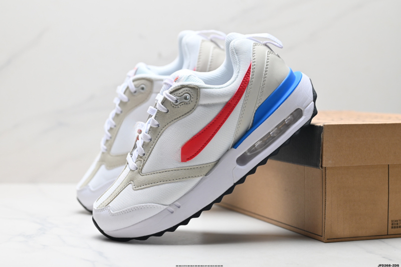 Pantofi de alergare unisex, talpă cu aer, talpă joasă — Superior: Piele de porc + Piele sintetică + Țesătură; Talpă: Cauciuc; Branț: EVA; Închidere: șireturi; Înălțime călcâi: Joasă (1–3 cm)