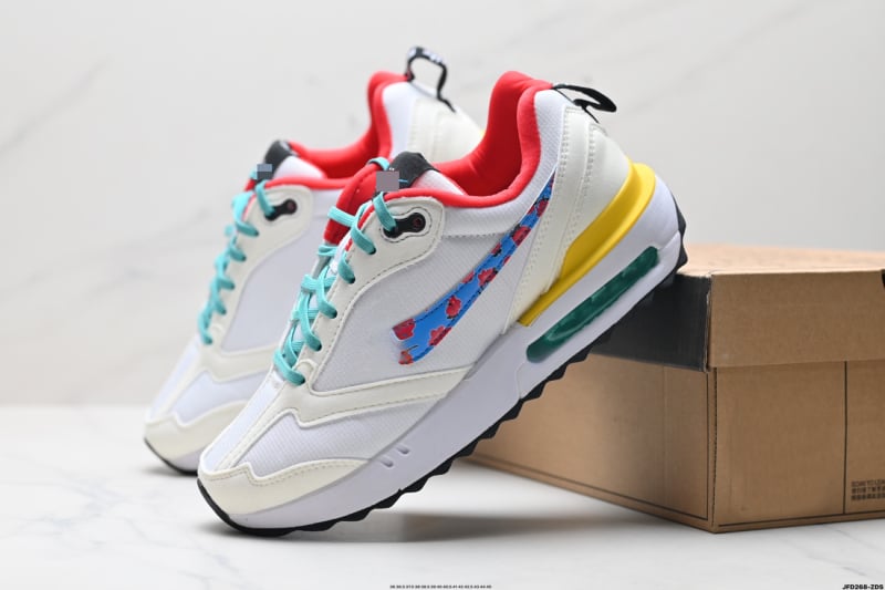 Pantofi de alergare unisex, talpă cu aer, talpă joasă — Superior: Piele de porc + Piele sintetică + Țesătură; Talpă: Cauciuc; Branț: EVA; Închidere: șireturi; Înălțime călcâi: Joasă (1–3 cm)