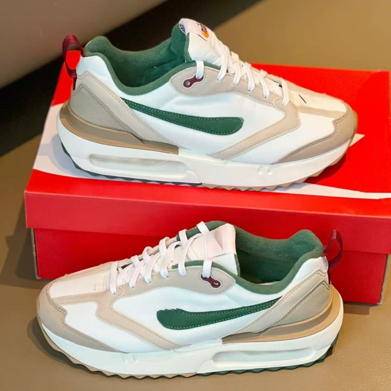 Pantofi de alergare unisex, talpă cu aer, talpă joasă — Superior: Piele de porc + Piele sintetică + Țesătură; Talpă: Cauciuc; Branț: EVA; Închidere: șireturi; Înălțime călcâi: Joasă (1–3 cm)