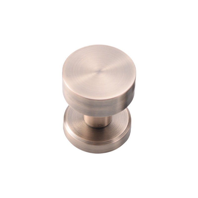 Nerezová skrytá okrúhla zámka na dvere - tichá, vhodná pre drevené dvere, s jednostrannou rukoväťou