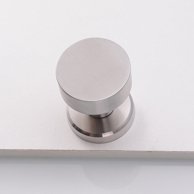 Nerezová skrytá okrúhla zámka na dvere - tichá, vhodná pre drevené dvere, s jednostrannou rukoväťou