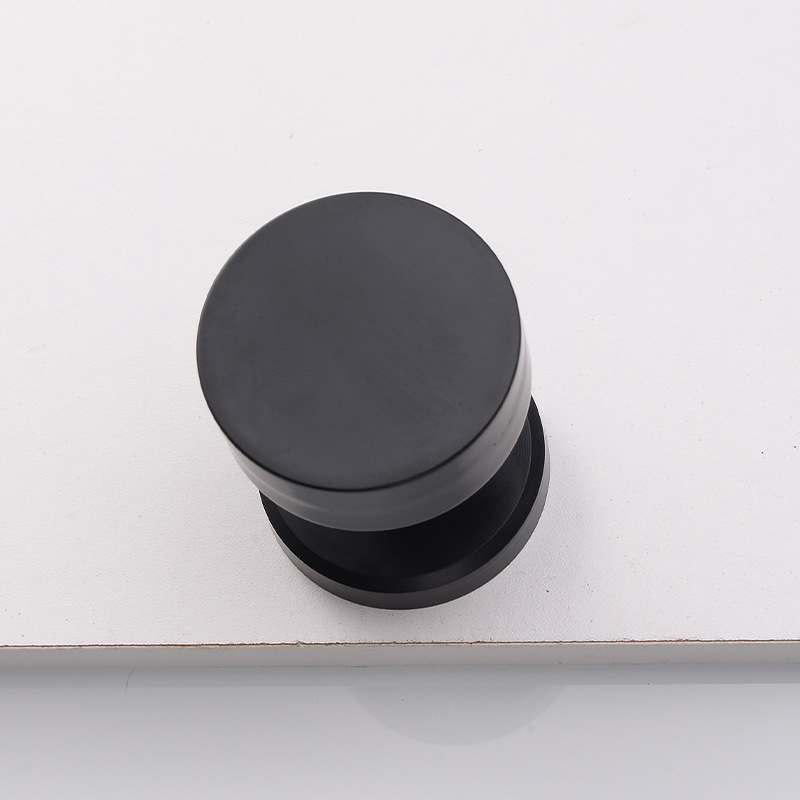 Nerezová skrytá okrúhla zámka na dvere - tichá, vhodná pre drevené dvere, s jednostrannou rukoväťou