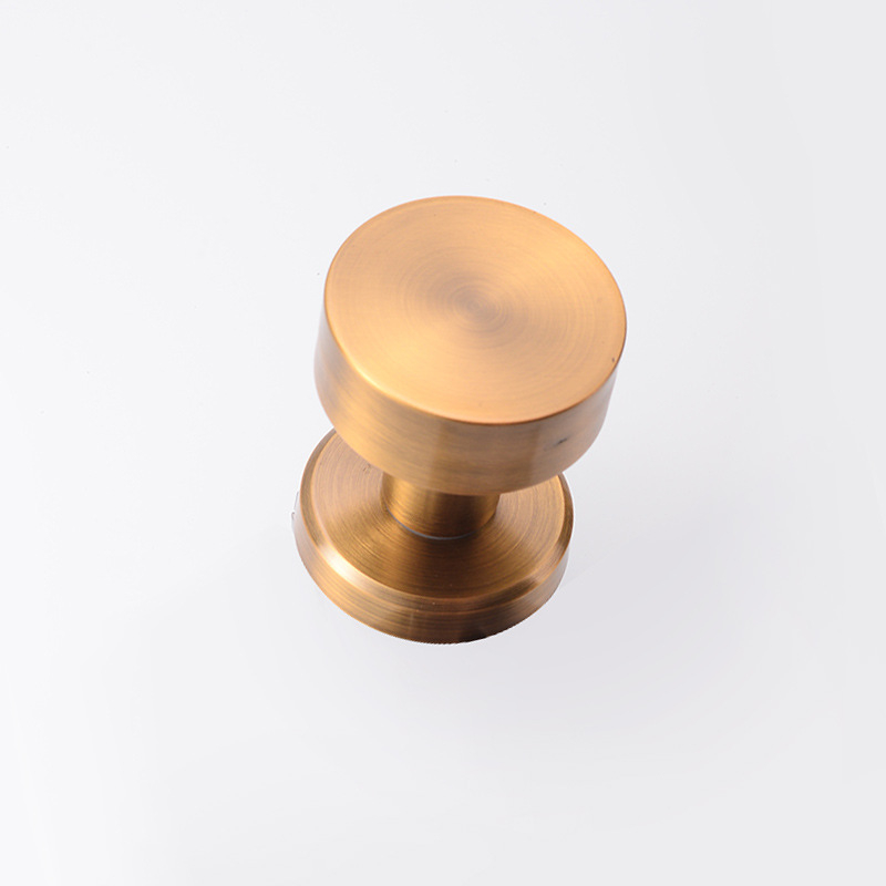 Nerezová skrytá okrúhla zámka na dvere - tichá, vhodná pre drevené dvere, s jednostrannou rukoväťou