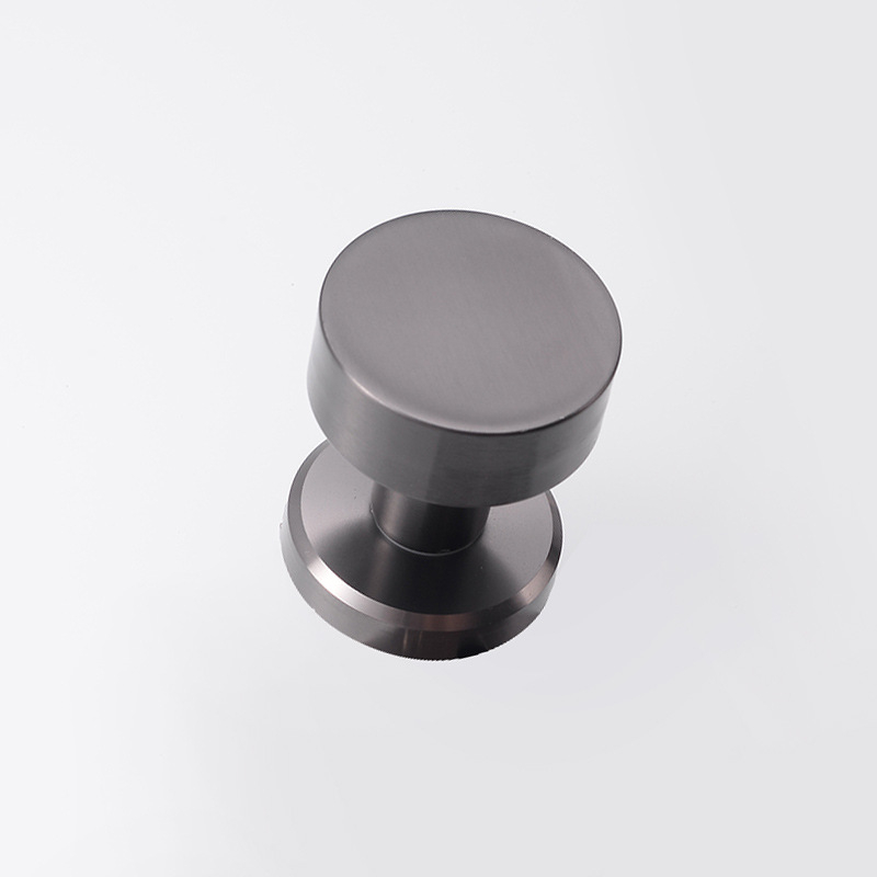 Nerezová skrytá okrúhla zámka na dvere - tichá, vhodná pre drevené dvere, s jednostrannou rukoväťou