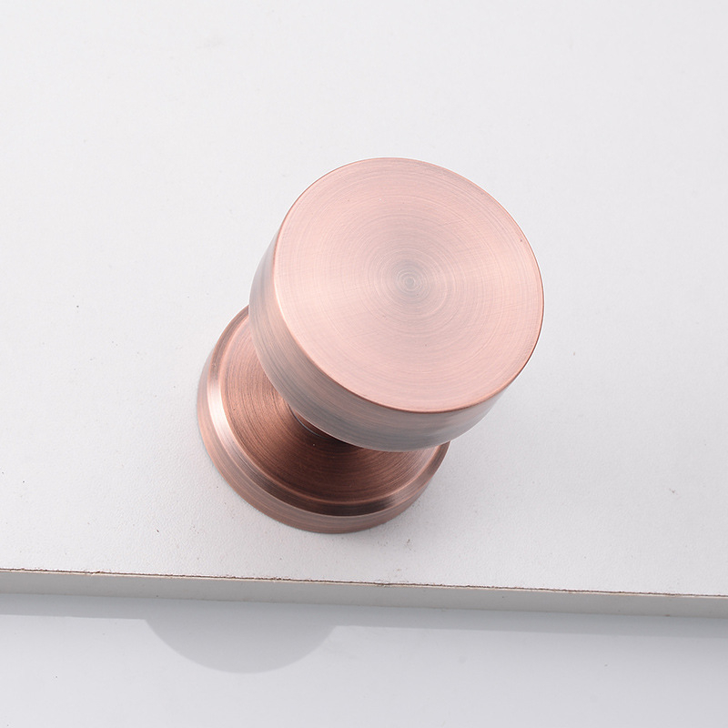 Nerezová skrytá okrúhla zámka na dvere - tichá, vhodná pre drevené dvere, s jednostrannou rukoväťou