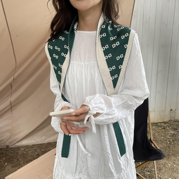 Șal tricotat triunghiular pentru iarnă – cald, multifuncțional: șal triunghiular, șal de talie, eșarfă de umăr, guler fals (țesătură tricotată)