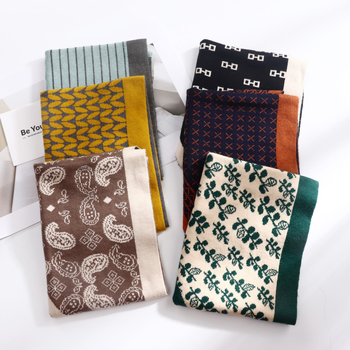 Șal tricotat triunghiular pentru iarnă – cald, multifuncțional: șal triunghiular, șal de talie, eșarfă de umăr, guler fals (țesătură tricotată)