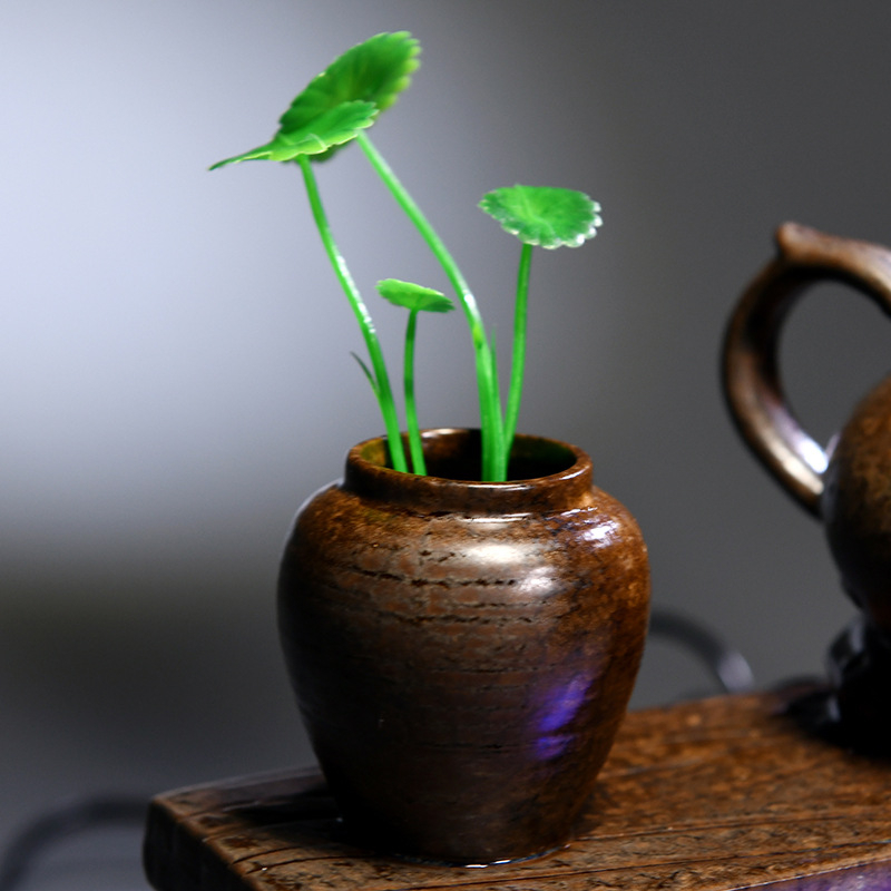 Kézzel készített kerámia Zen asztali vízesés glazúrozott felülettel, akváriumokhoz