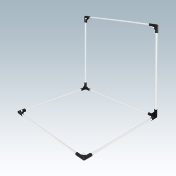 Termékfotózáshoz háttérállvány, fém és PVC, súly 1 kg, tartozékok: tartó rúd, adapter, háttérlemez, hordtáska, használati útmutató