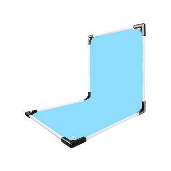 Termékfotózáshoz háttérállvány, fém és PVC, súly 1 kg, tartozékok: tartó rúd, adapter, háttérlemez, hordtáska, használati útmutató