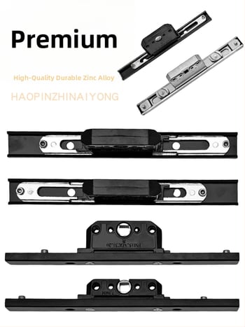 Alumíniumötvözetű bukóablak zárdoboza: átviteli zártest és teleszkópos zár, összekötő záralkatrészek