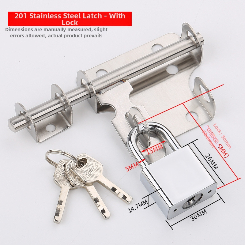 Дверна зацепка от неръждаема стомана – Solid Latch, корпус на заключващ Mechanizъм, за дървени врати, стил лайт лукс