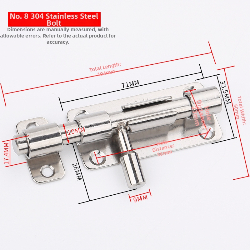 Дверна зацепка от неръждаема стомана – Solid Latch, корпус на заключващ Mechanizъм, за дървени врати, стил лайт лукс