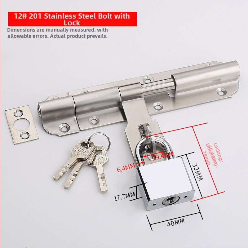 Дверна зацепка от неръждаема стомана – Solid Latch, корпус на заключващ Mechanizъм, за дървени врати, стил лайт лукс